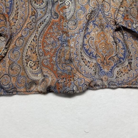 Hello Miss L Top Cropped Paisley Lace Back Sheer Bohemian Goblin Fairy Grunge - Picture 2 of 9